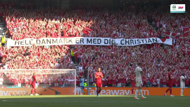 Матч Дания — Бельгия на Евро-2020 прервали ради акции в поддержку Кристиана Эриксена