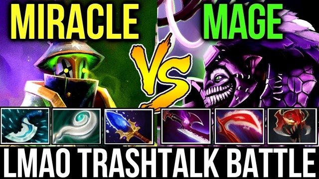 Dota 2 Miracle- vs Mage M-Master Rubick vs Carry Dazzle! Lol Trashtalk Battle