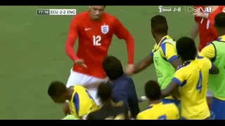 Antonio Valencia vs Raheem Sterling Fight! ~ Ecuador 2 – 2 England 04062014