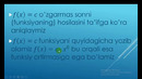 Funksiya hosilasini taʼrifi boʻyicha aniqlash(1-dars)