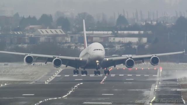 Storm Emma: A380 crosswind double bill