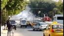 Шестерка горит в цетре города Самарканд