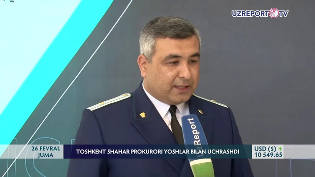 Toshkent shahar prokurori yoshlar bilan uchrashdi