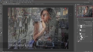 Эффект мокрого стекла в Photoshop 2017