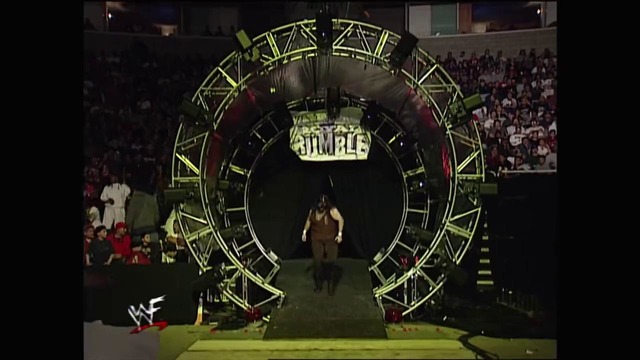 The 3 faces of Mick Foley enter the 1998 Royal Rumble Match