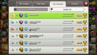 LEGEND LEAGUE. 3 stars global attack! Clash of clans