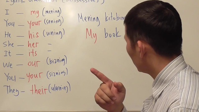 LESSON 9 – Egalik olmoshlari