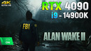 Alan Wake 2 on RTX 4090 | 4K
