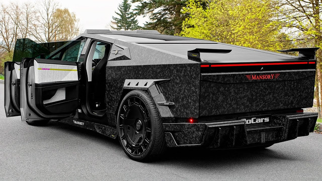 2025 Tesla Cybertruck Elongation EVO Full Carbon – New Wild Project by MANSORY
