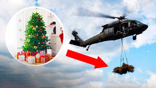 Почему ОНИ сбрасывают старые новогодние ёлки с вертолетов