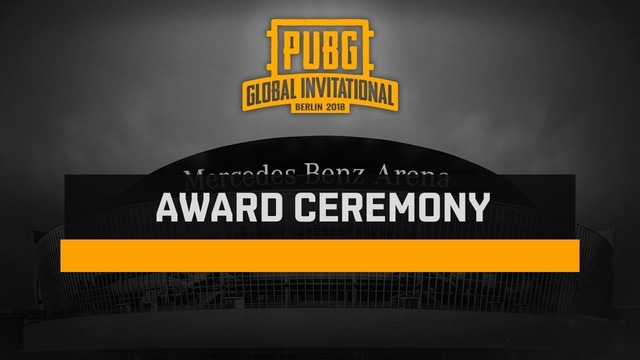 PUBG – PUBG Global Invitational — Berlin 2018 Award ceremony FPP PGI 2018