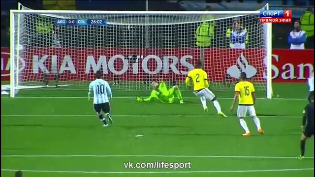 Аргентина – Колумбия 0:0 (по пенальти – 5:4) – Копа Америка 2015