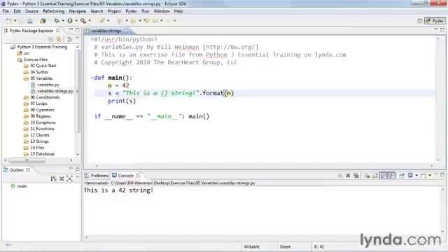 24 Phython Variables Objects and Values Using strings