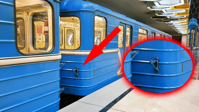 Для чего вагонам метро необходимы загадочные крючки на торцах