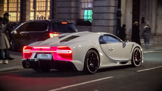 Supercars in London – #CSATW628 Hermes Bugatti Chiron SS, Veyron, Ford GT, 812 Competizione A