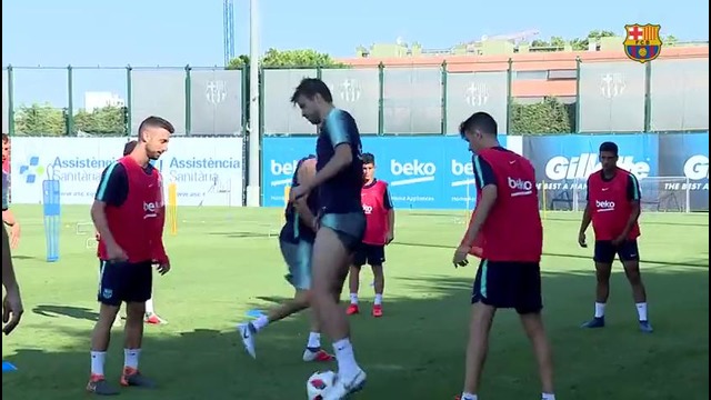 Day two for Messi, Busquets, Piqué and Jordi Alba