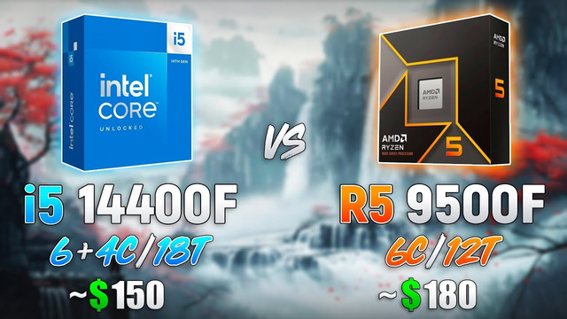 Ryzen 5 9500F vs Core i5 14400F – Test in 10 Games | RTX 5090