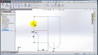 4SolidWorks 2014 Tutorial 4 – Exit Sketch mood, Rename edit and use sketch, extrud