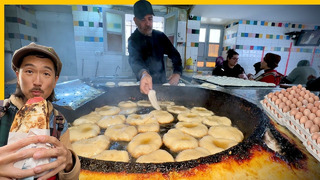Уникальная уличная еда в Тунисе. Вечеринка с барбекю и острый жареный пончик