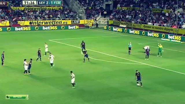 Симуляция Сеска Фабрегаса в матче против Севильи