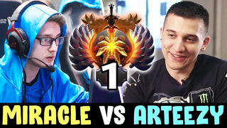 Miracle vs top-1 rank arteezy — hardest carries farm battle