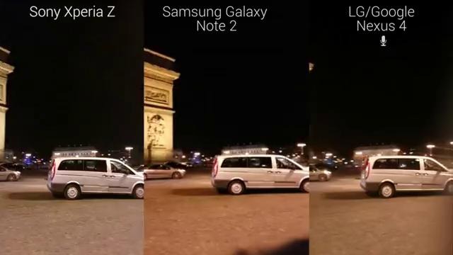 Xperia Z vs Galaxy Note 2 vs Nexus 4 (Сравнение камер)