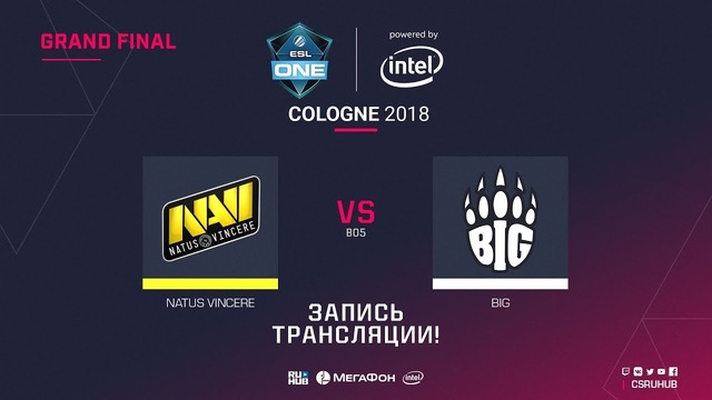 Grand Final.Map 2.Na`Vi vs BIG – ESL One Cologne 2018 – by yXo & CrystalMay