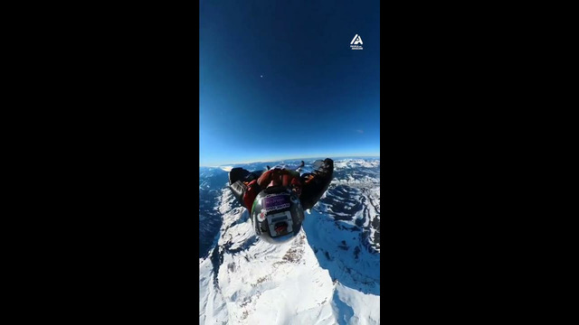 Trio in Wingsuits Skydive Out of Chopper | People Are Awesome #shorts