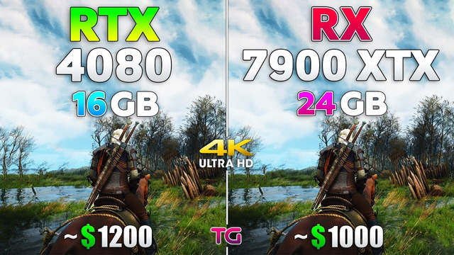 RTX 4080 vs RX 7900 XTX – Test in 8 Games l 4K Ray Tracing