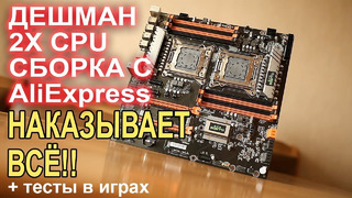 МОНСТР 2х процессорная сборка с AliExpress