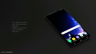 Концепт Samsung Galaxy S9 с рекордным соотношением экрана к корпусу