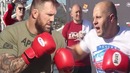 Федор Емельяненко и Райан Бейдер провели открытую тренировку перед боем