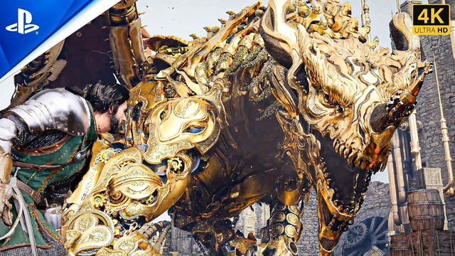 Crimson Desert – Golden Star Dragon Boss Fight [4K 60 FPS] PC Ultra Graphics