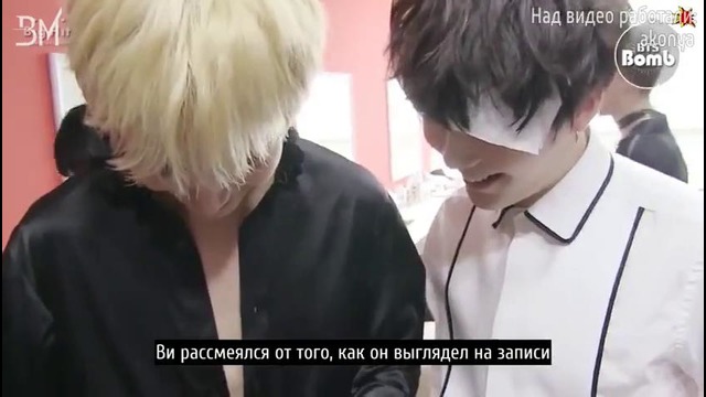 RUS SUB[BANGTAN BOMB] V’s monitoring After Show Music Core Stage