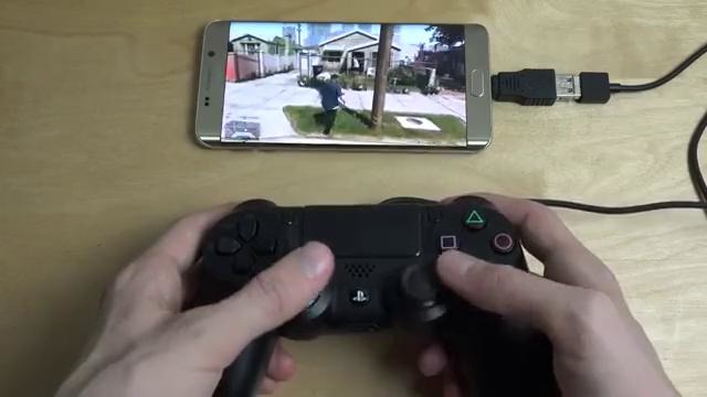 GTA 5 Samsung Galaxy S6 Edge Plus NVIDIA GameStream PS4 Controller Gameplay