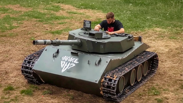 Man Builds TANK for His Son Using Old Vehicle Parts | Start to Finish by @meanwhileinthegarage