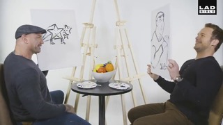 Крис Прэтт и Дэйв Батиста рисуют друг друга
