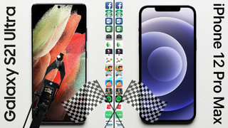 Galaxy S21 Ultra vs. iPhone 12 Pro Max Speed Test