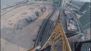 Climbing a Crane Above Security | James Kingston