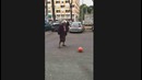Italian Granny Playing Football