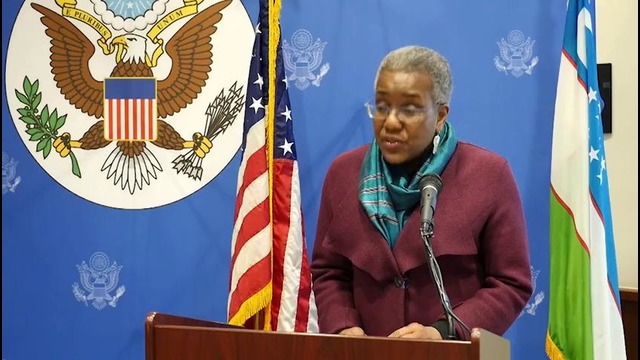 Ambassador Pamela Spratlen opens International Education week at the U.S. Embassy