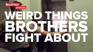 Weird Things Brothers Fight About или Странные вещи, за которые дерутся братья