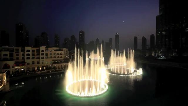Dubai Fountain – Time to Say Goodbye – Andrea Bocelli and Sarah Brightman