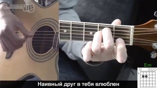 Нервы – Её имя простая песня Без Баррэ (Видео урок) Как играть на гитаре. Разбор