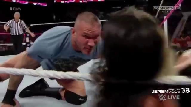 Randy Orton RKO on Jack Swagger – Raw – October 13, 2014