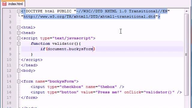 Beginner JavaScript Tutorial – 40 – Simple Form Validation