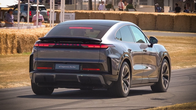 New 2026 Porsche Cayenne Turbo Coupe Electric at Goodwood FOS 2026