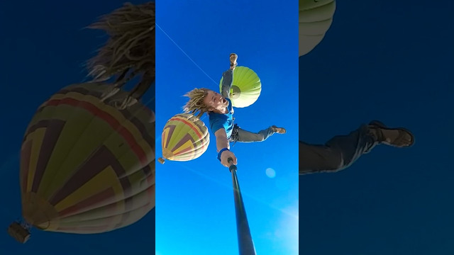 We built a ROPE SWING off a HOT AIR BALLOON