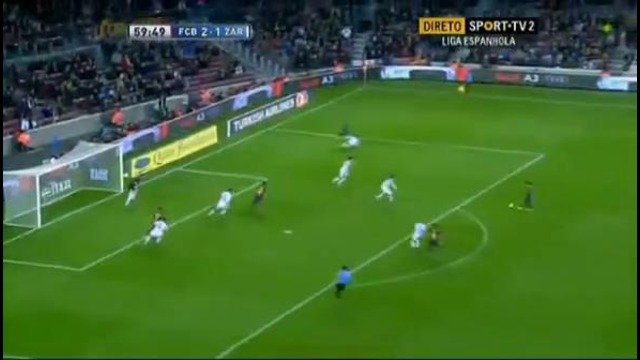 Barcelona – Zaragoza (3-1) Messi’s second goal