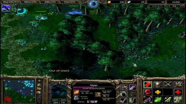 Dota 6.83d – viper beyond godlike! + (rampage) new kill record